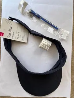 サンバイザー ネイビー フリーサイズとボールペンセット