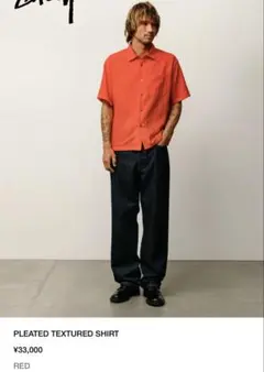 stussy 26ss PLEATED TEXTURED SHIRT 半袖シャツのサムネイル