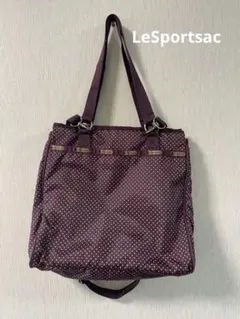 LeSportsac レスポートサック 2WAYバッグ ドット ワインカラー水玉