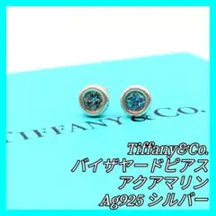 Tiffany & Co. バイザヤード　アクアマリン　ピアス　大粒　.18ct Tiffany & Co. バイザヤード アクアマリン ピアス 大粒 .18ct