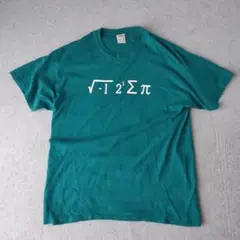 old unknown Tシャツ 数式 エメラルドグリーン　c