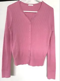 【GU/ジーユー】ピンク カーディガン Mサイズ