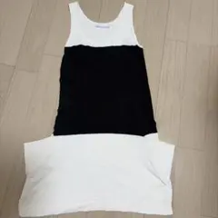 IÉNA ノースリーブワンピース 黒白