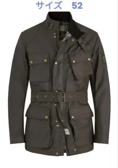 極美品 ベルスタッフ ライダース ロゴプレート チェック 牛革 コーデュロイ 茶 BELSTAFF Belstaff(ベルスタッフ) INSPECTED C コーデュロイ