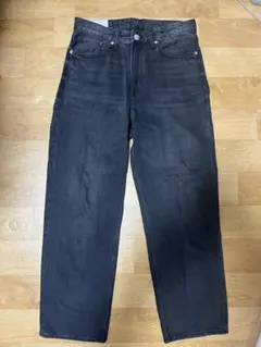 H&M LOOSE AMPLE ブラックデニム　w29 29/30