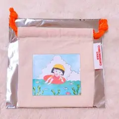 ちびまる子ちゃん　3COINS　スリコ　トレーディング巾着