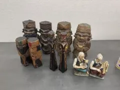 エジプト展 ラムセス大王展 カノプス 壺 4体コンプリートセット 青