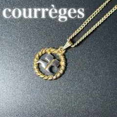 courreges クレージュ ネックレス ロゴ ゴールド　サークルのサムネイル