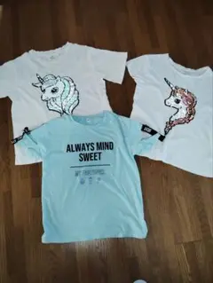 ユニコーンスパンコールTシャツ3枚セット