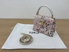 【未使用】FURLA 1927 ミニ　花柄　トーニ・アザレア　2WAYバッグ