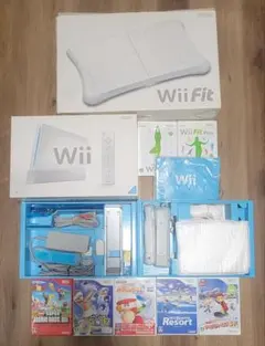 Wii本体 Wii Fit バランスボード ゲームソフト7個セット
