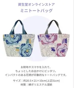 (おまけ付き)資生堂オンラインストア ミニトートバッグ