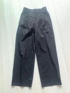 GU ブラック ワイドパンツ