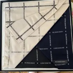 BURBERRY ハンカチ 3枚セット（箱入り）
