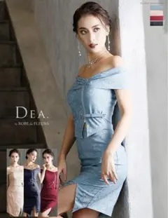 DEA.byROBEdeFLEURS 高級フロントファスナージャガードミニドレス