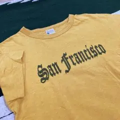 復刻 ランタグ CHAMPION チャンピオン Tシャツ Mサイズ イエロー