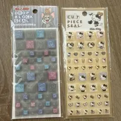 新品正規品トムとジェリー & ハローキティ タイルシールセット安心匿名発送