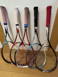 F36 ナノフォース800V、ジストT3 ソフトテニスラケット2本セット