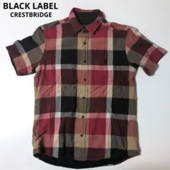 ブラックレーベルクレストブリッジ 半袖　ダブルフェイス　チェック　シャツ　Mのサムネイル