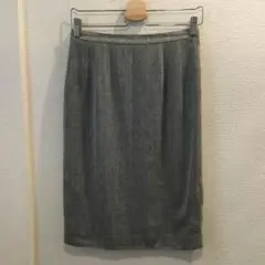 ミラショーン リネン混デザインスカート42/タイト系