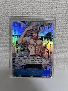 【psa9】ポートガス・D・エース コミパラ ポートガス・D・エース SR (スーパーパラレル) コミパラ OP02