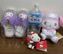 My Melody•ハローキティぬいぐるみ &クロミルームスリッパセット