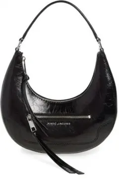 MARC JACOBS ブラックレザーショルダーバッグ