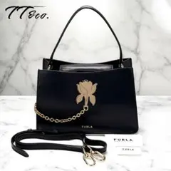 ✨極美品 FURLA GENESIトートバッグ スカーフ付き レザー 2way - メルカリ
