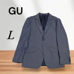 GU ジーユー　ウォッシャブルテーラードジャケット スーツ　L 青