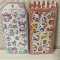 正規品　ティーズファクトリー　サンリオ　ジュエルマシュマロステッカーズ　2枚