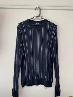 GIORGIO ARMANI ストライプ柄 ニット セーター 48のサムネイル