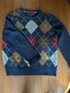 TOMMY HILFIGER アーガイルセーター L