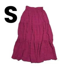 SHEIN シーイン｜ロングスカート フレアスカート ピンク S