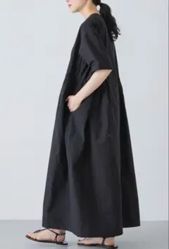 北欧、暮らしの道具箱】新品 foufou /ドルマンスリーブギャザー