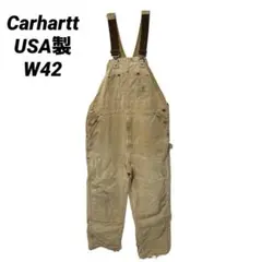 O-16 Carhartt ダック ダブルニー USA製 W42 オーバーオール
