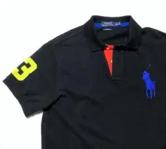 Polo by Ralph Lauren ビックポニーM 黒ポロシャツ y2k - メルカリ