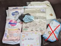 おむつ用品セットとショルダーバッグ