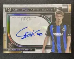 250枚限定　topps シャルル・デ・ケテラーレ　直筆サイン　クラブ・ブルッヘ