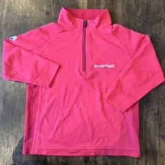 mont-bell ハーフジップ トップス 100cm ピンク