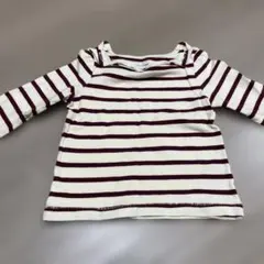 ファミリア 80サイズ 長袖Tシャツ りんご ストライプ - メルカリ