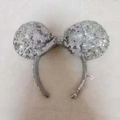 Disney Resort ミニー カチューシャ スパンコール シルバー