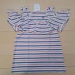 mezzo piano ストライプ Tシャツ ジュニア150