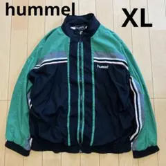 hummel ヒュンメル　ジャケット　ブラック　グリーン　XLのサムネイル
