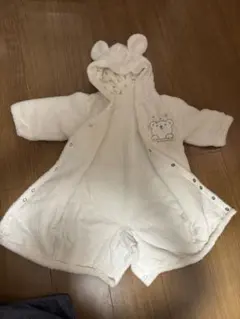 ベビーロンパース2点50〜70cm（くま）80cm（花柄）
