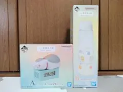 一番くじ 夏目友人帳 A賞 ニャンコ先生 温湿度計 B賞 ガラスポット