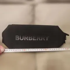 BURBERRY ブラックポーチ 約25cm x 10cm