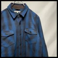 BROWNY VINTAGE ウールシャツ　オンブレチェック　35