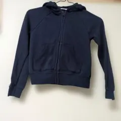UNIQLO　130cm パーカー　女の子　紺　ネイビー