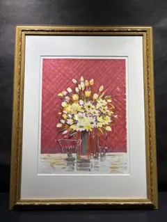 花瓶の花 油彩画 梶谷 佳世 花瓶の花 油彩画 梶谷 佳世 - メルカリ