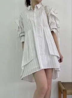 シャツイレフレアミニワンピースのサムネイル